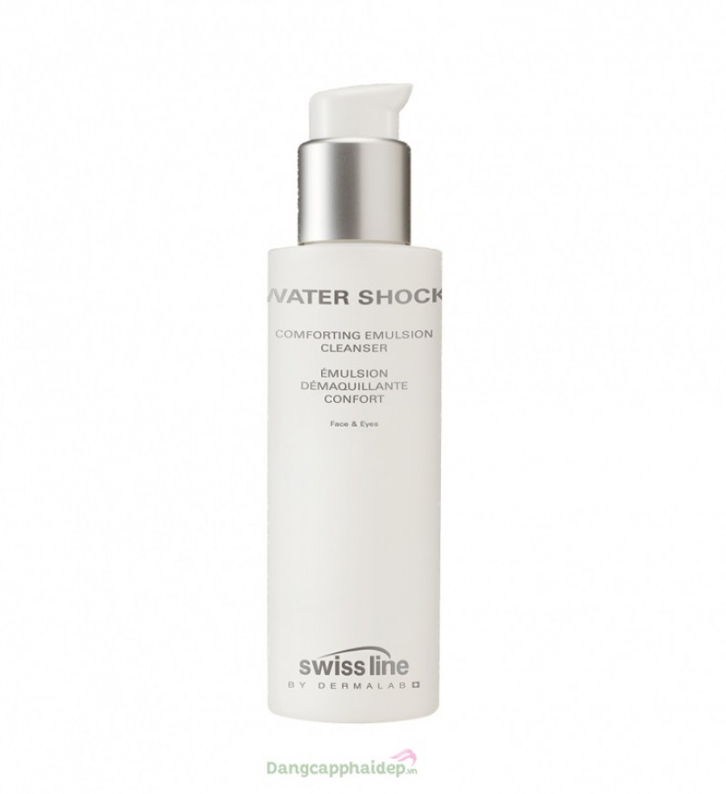 Nhũ tương Swissline Water Shock Comforting Emulsion Cleanser 500ml làm sạch và êm dịu da - MS 1701C