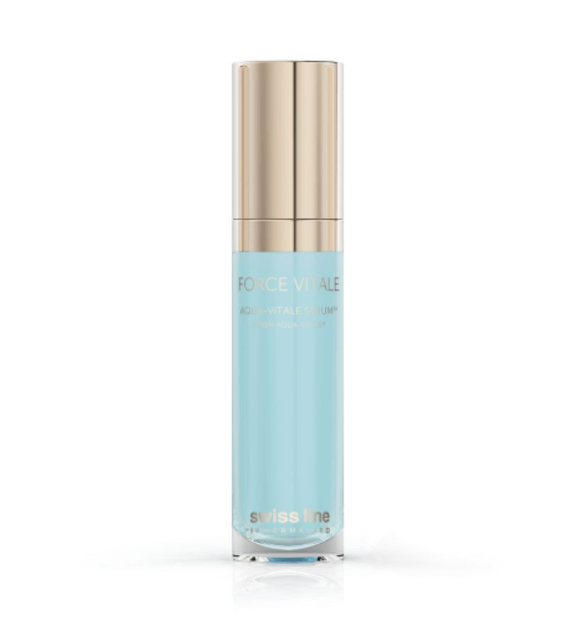 Huyết thanh tiếp nước hồi sinh da Swissline Forece Vitale Aqua Vitale Serum 24 150ml - MS 1118C
