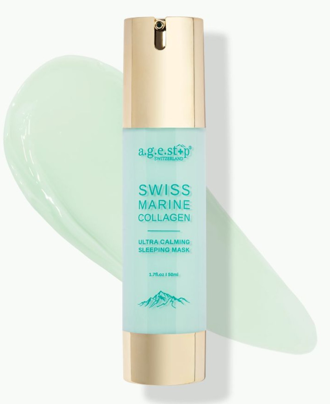 Mặt nạ ngủ collagen thư giãn, phục hồi độ ẩm & trẻ hóa da Agestop Marine Collagen Sleeping Mask chai 50ml - MS AT19