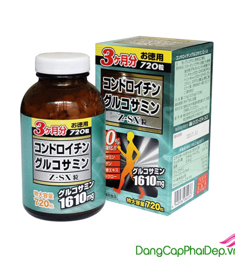 VIÊN UỐNG BỔ XƯƠNG KHỚP GLUCOSAMINE CHONDROITIN Z-SX