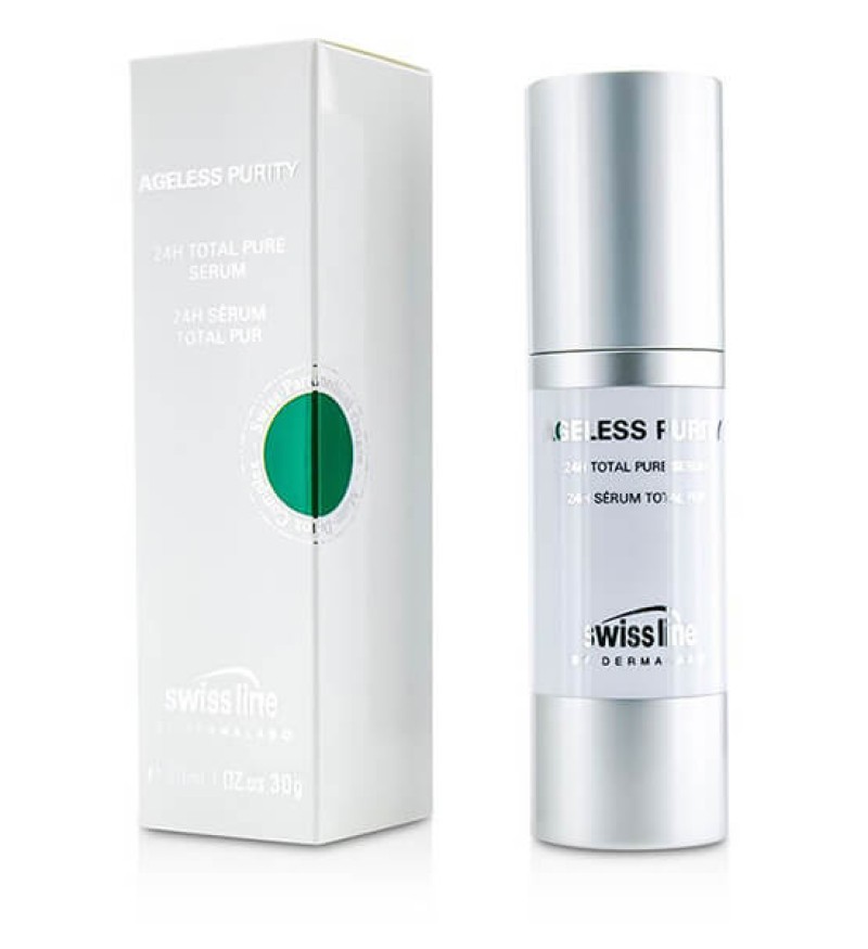 Tinh chất giảm mụn Swissline 24h Total Pure Serum chai 30ml - MS 1306