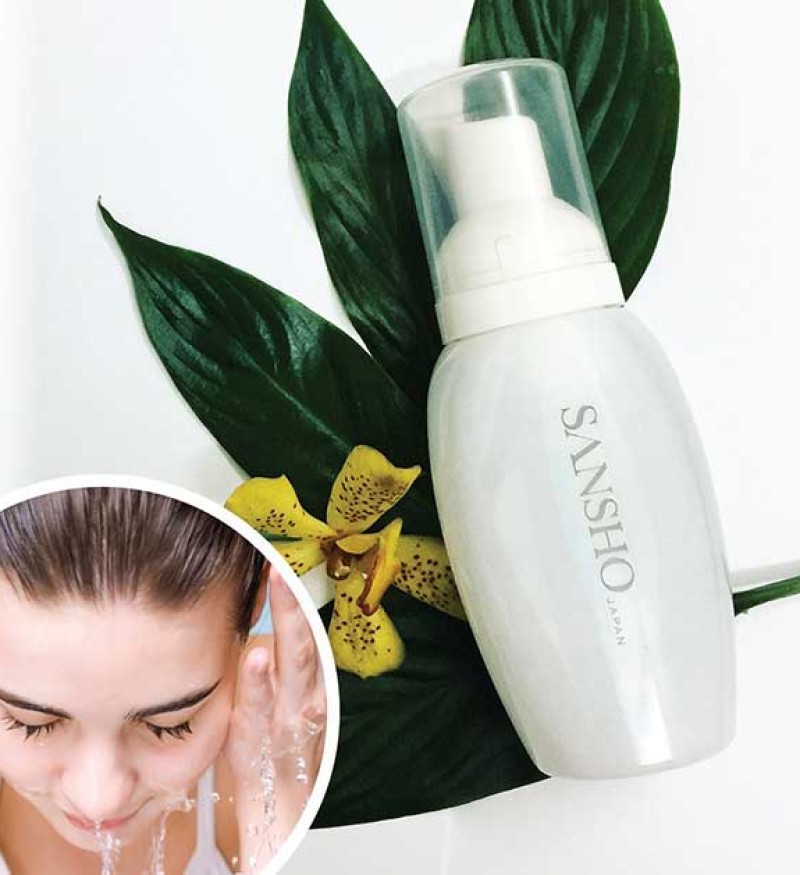 SANSHO BUBBLE CLEANSER 80ml - Sữa rửa mặt bọt biển làm sạch da tinh khiết