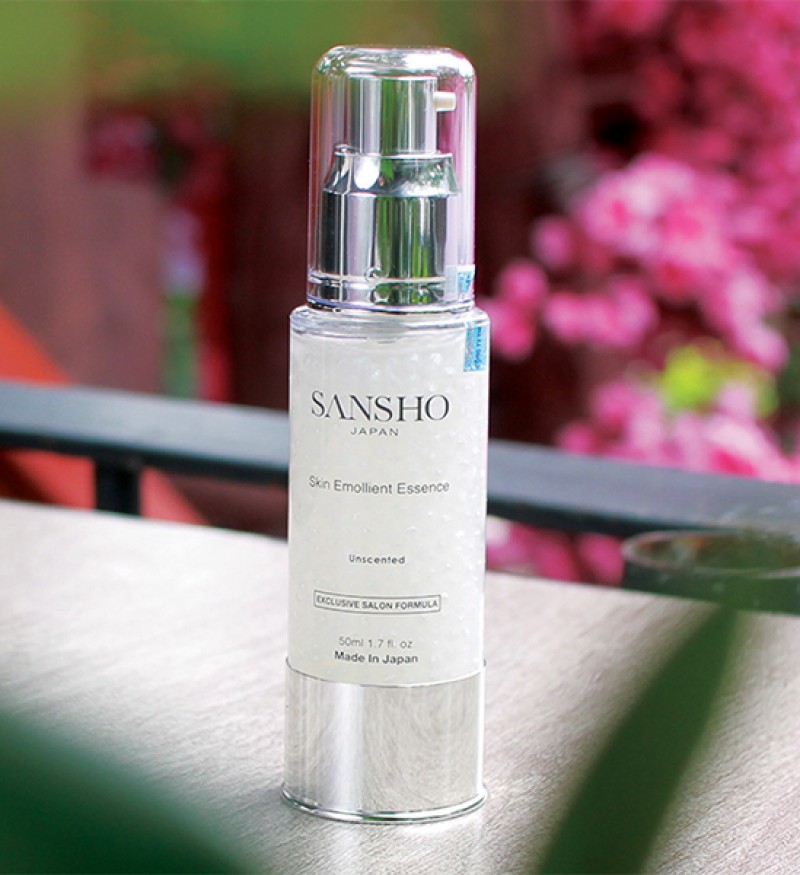Tinh chất trân châu Sansho Skin Emollient Essence 50ml - Dưỡng da trắng sáng và tái tạo da ban đêm “thần tốc”