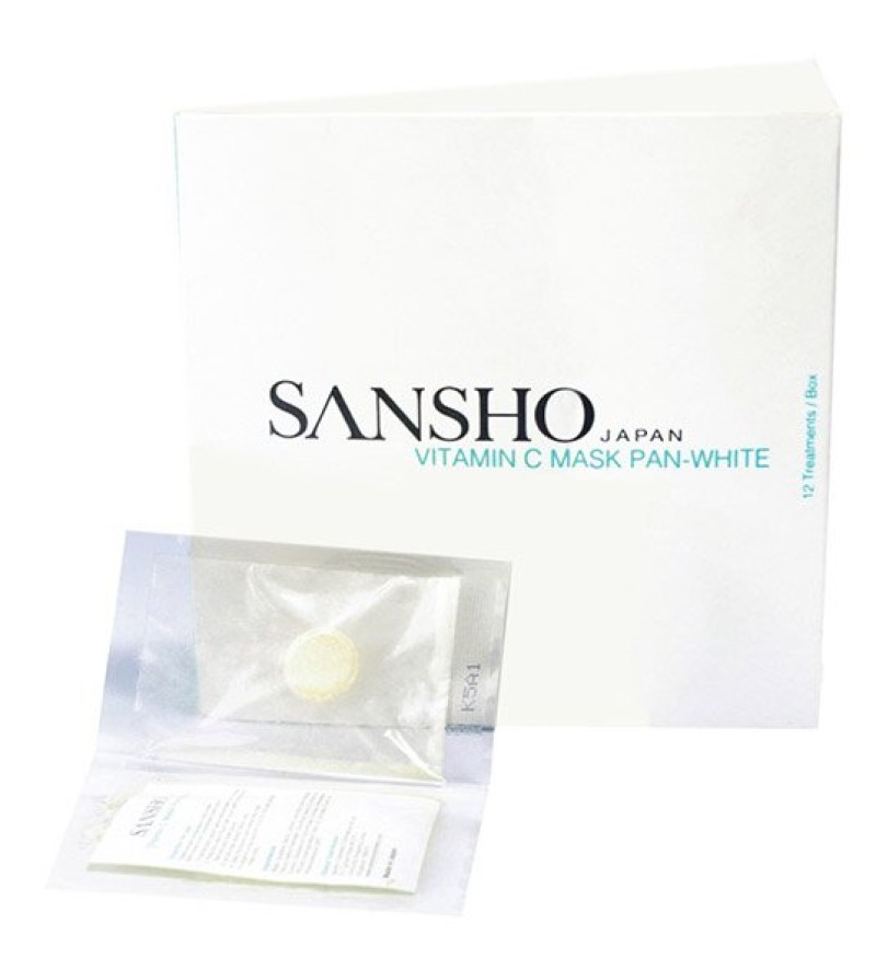 Mặt nạ Sansho Vitamin C Mask Pan White 12 miếng - “Nữ hoàng” tái tạo cho làn da tươi trẻ