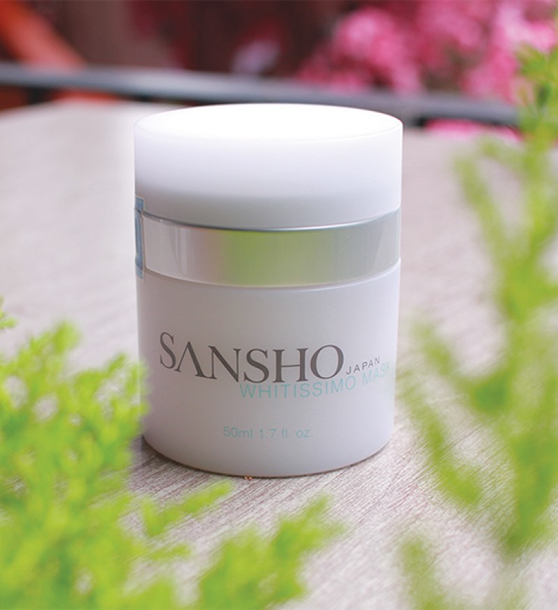 Sansho Whitissimo Mask 50ml - Mặt nạ chống lão hóa làm trắng da tự nhiên