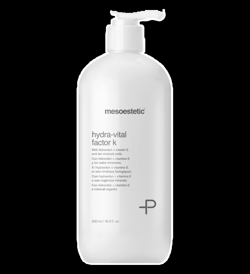 Kem dưỡng ẩm, làm sáng da cao cấp Mesoestetic Hydra Vital Factor K 500ml (Tây Ban Nha)