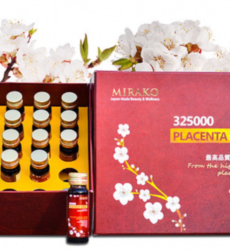 Nước uống nhau thai Mirako Placenta Drink 325000 Nhật Bản – “Bí quyết” chăm sóc cơ thể toàn diện từ bên trong