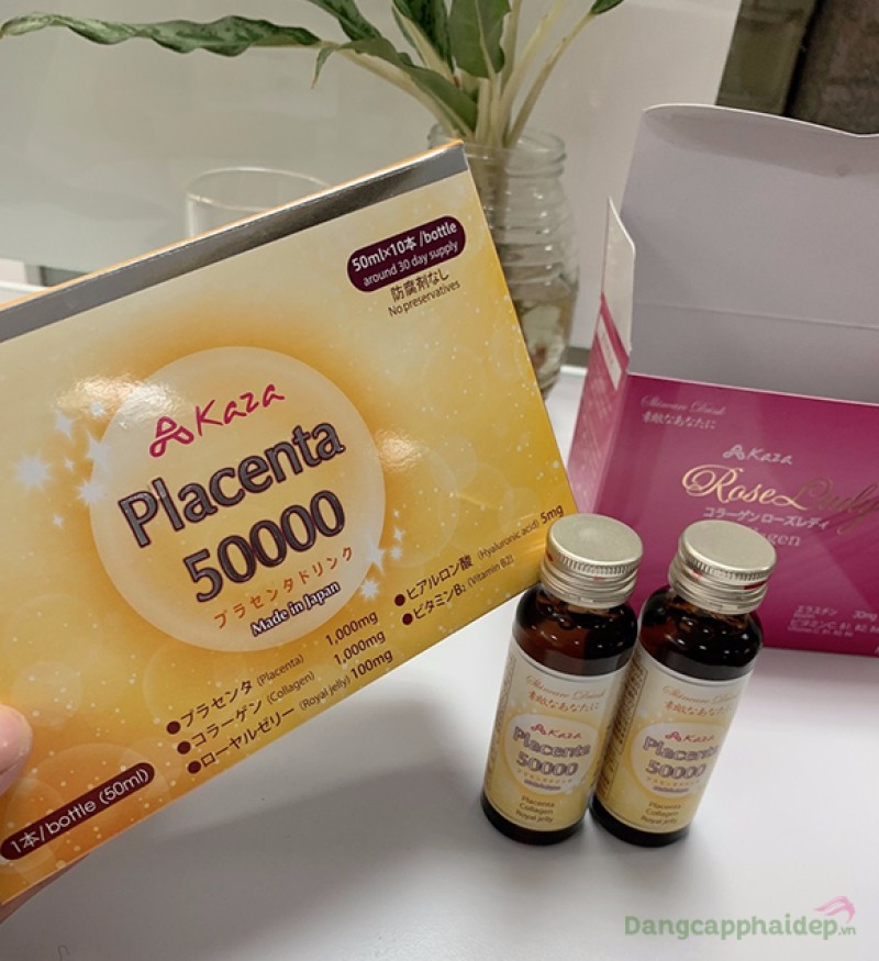 Nước uống Kaza Placenta 50.000mg được ưa chuộng số 1 tại Nhật Bản