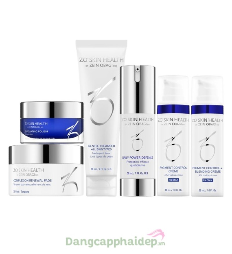 Zo Skin Health Pigment Control Program + Hydroquinone - Bộ sản phẩm chuyên điều trị da nám, tàn nhang