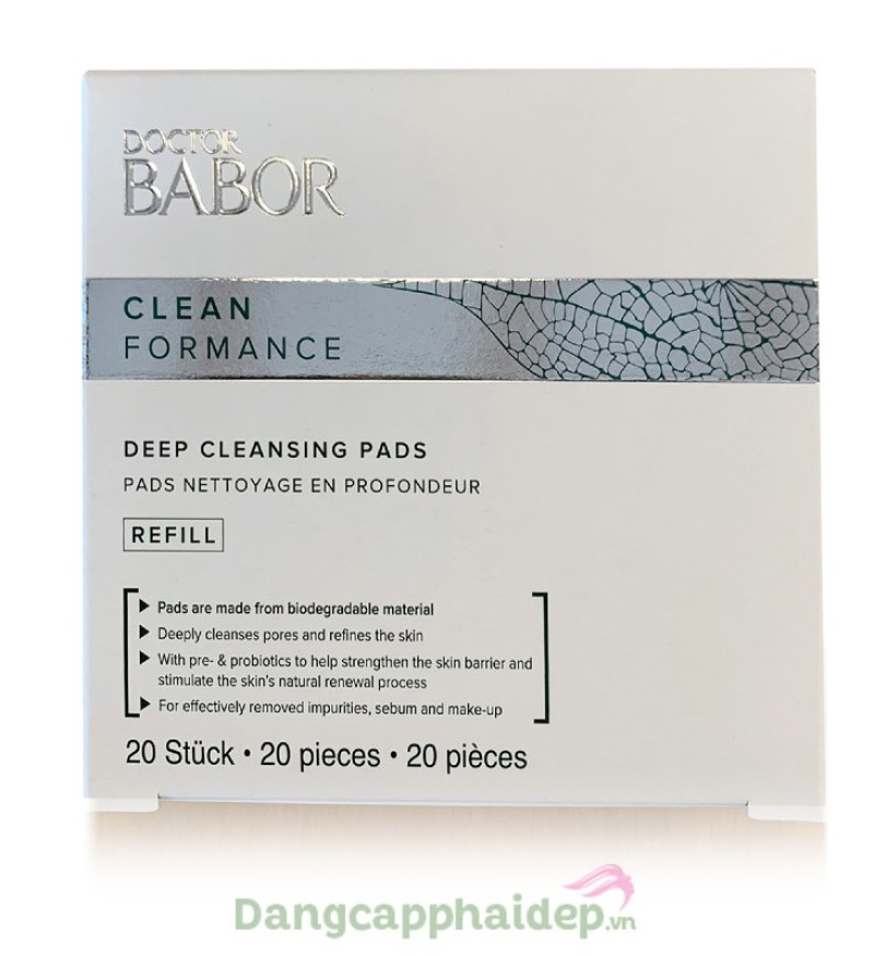 Babor Deep Cleansing Pads Refill - Miếng rửa mặt, làm sạch da tự phân hủy sinh học