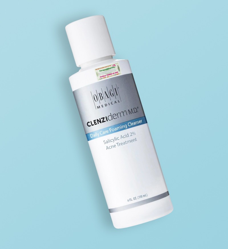 Sữa rửa mặt giảm mụn Obagi Clenziderm Md Daily Care Foaming Cleanser 118ml – Tạm biệt mụn, khơi dậy sức sống tươi mới cho làn da