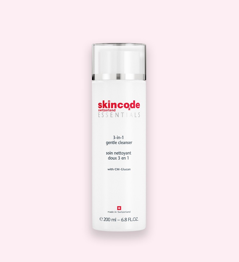 Sữa rửa mặt tẩy trang 3 in 1 Skincode 3-in-1 Gentle Cleanser 200ml –MS 1033
