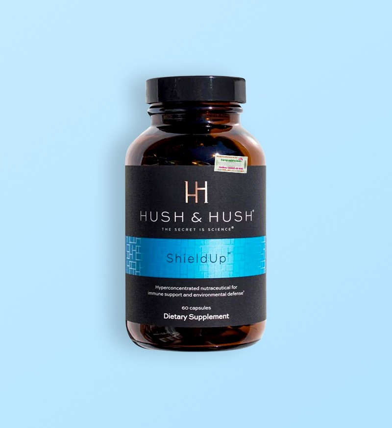 Viên uống chống nắng Hush and Hush Shield Up bảo vệ toàn diện 60 viên