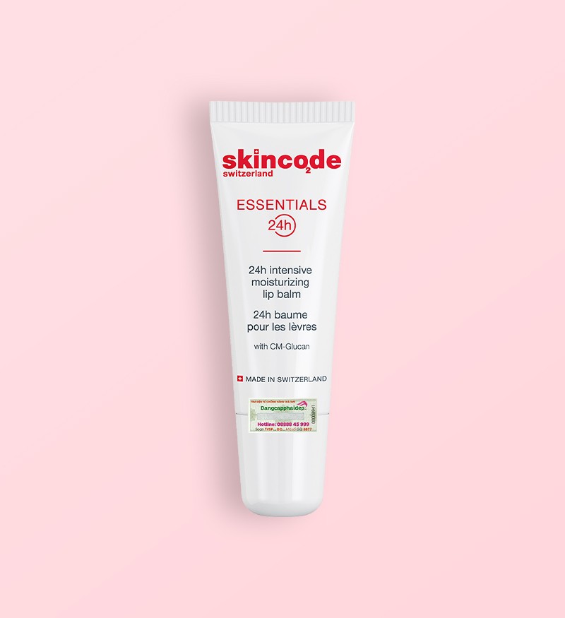 Son dưỡng Skincode 24h Intensive Moisturizing Lip Balm phục hồi môi sau phun xăm chai 10ml - MS 1035