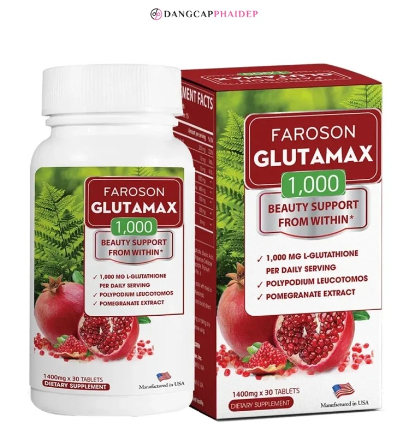 Viên uống Faroson Glutamax chống oxy hóa làm sáng da
