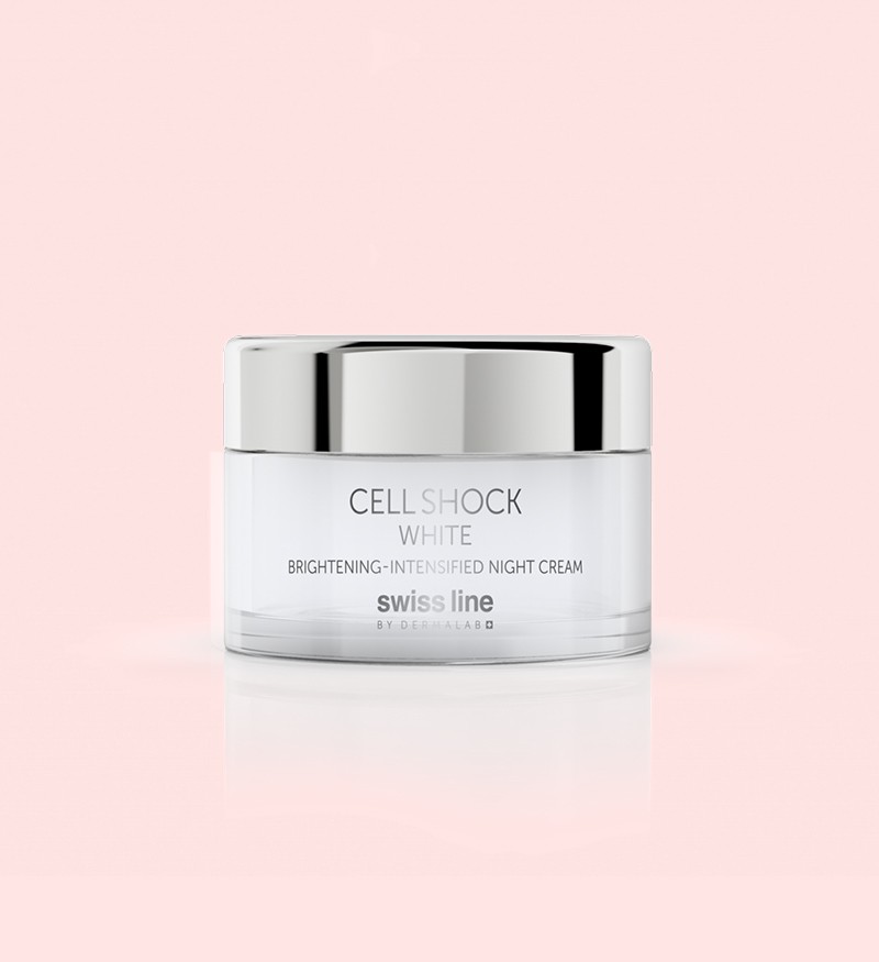 Kem dưỡng đêm Swissline Cell Shock White Intensified-Brightening Night Cream giảm sắc tố, làm trắng da chuyên sâu 50ml - MS 1823