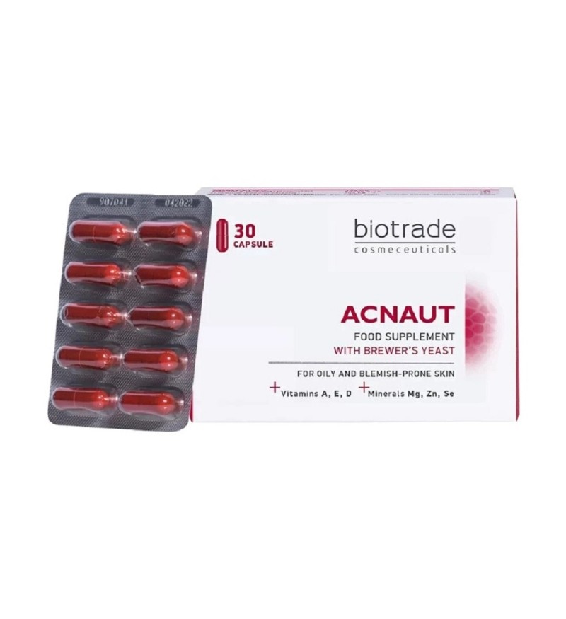 Viên uống Biotrade Acnaut Food Supplement ngừa mụn kiềm dầu 30 viên