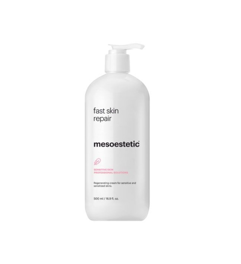 Kem dưỡng làm dịu da tức thì dành cho da nhạy cảm Mesoestetic Fast Skin Repair 500ml – Tây Ban Nha