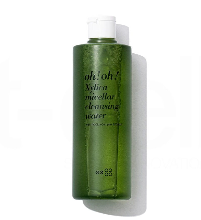 Nước tẩy trang phục hồi màng lipid oh!oh! Xylica Micellar Cleansing Water (with 1% Cica Complex & Xylitol) chai 350ml