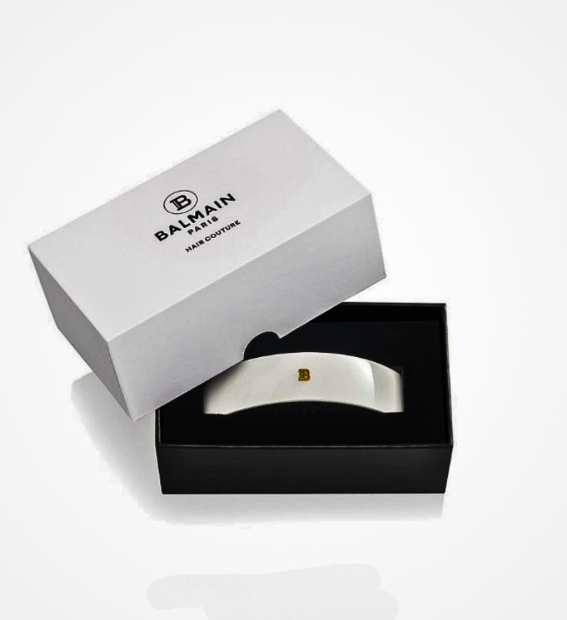 Balmain Hair Barrette pour Cheveux Large - Kẹp Tóc Cỡ Lớn Mạ Vàng 14K