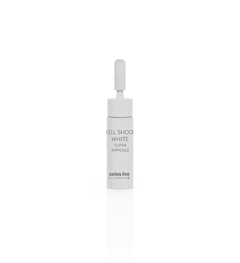 Tinh chất Swissline Cell Shock White Super Ampoule dưỡng da trắng sáng 18 ống x 3ml - MS 1824C