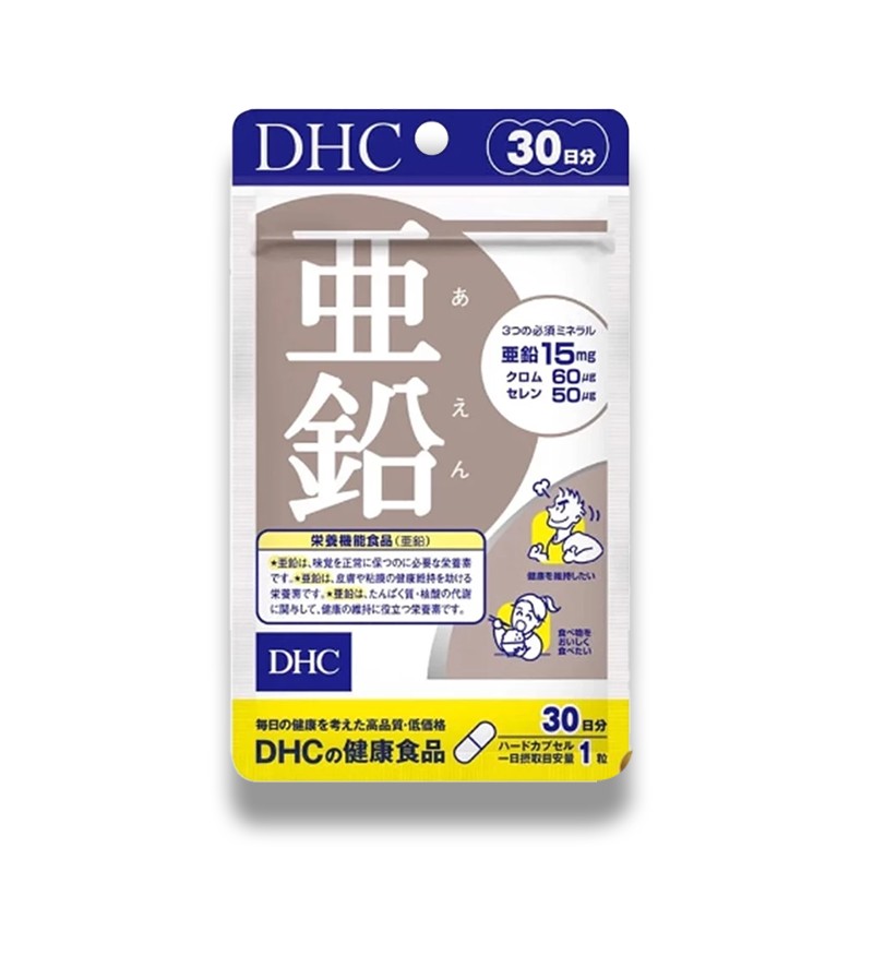 Viên uống bổ sung kẽm, tăng cường thể lực Nhật Bản DHC Zinc 30 ngày (30v/gói)