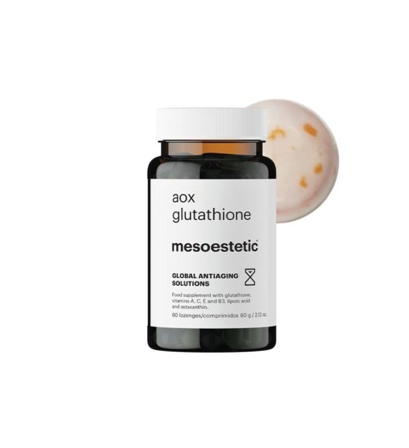Viên uống trắng sáng da, ngăn lão hóa Mesoestetic Aox Glutathione 60g