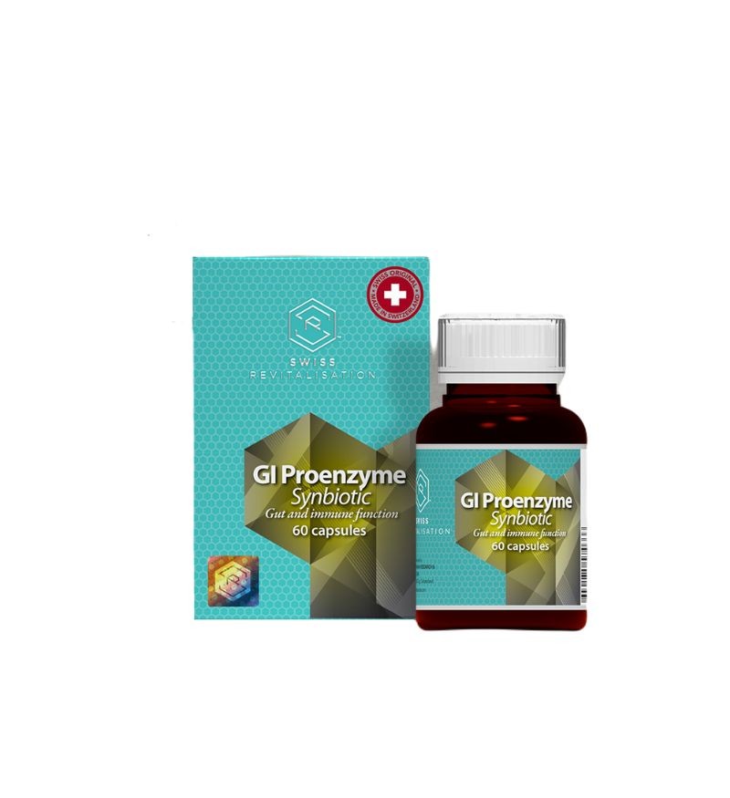 Viên uống hỗ trợ sức khỏe hệ tiêu hoá Swiss Revitalisation GI Proenzyme Synbiotic hộp 60 viên