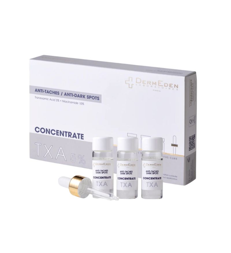 Tinh chất giảm nám, tàn nhang DermEden Concentrate Anti-Taches Dark Spots (TXA 5%) 3 ống x 10ml