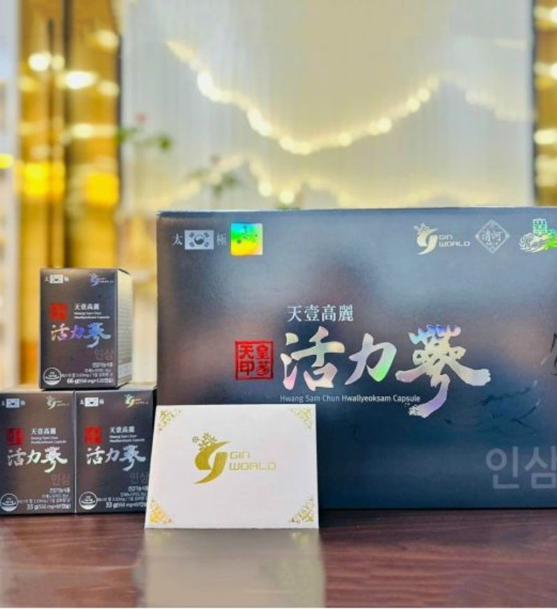 Viên Thiên Sâm Trứng Cá Tầm Hwang Sam Chun Hwallyeoksam Capsule – Hộp 720 viên