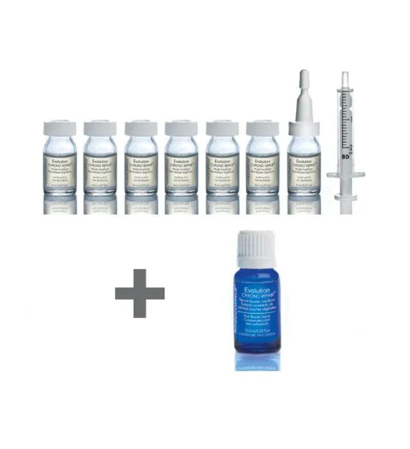 Bộ tinh chất tế bào gốc Thụy Sĩ chống rụng tóc, nuôi dưỡng tóc mọc nhanh trong 30 ngày Physiodermie Evolution Chrono Repair Program