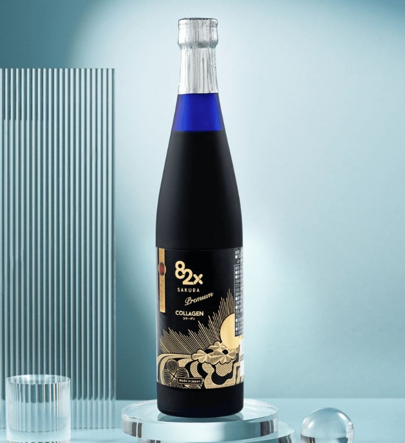 Nước uống Collagen 82X Collagen Sakura Premium 120000 Bảo Vệ Sức Khỏe 500ml