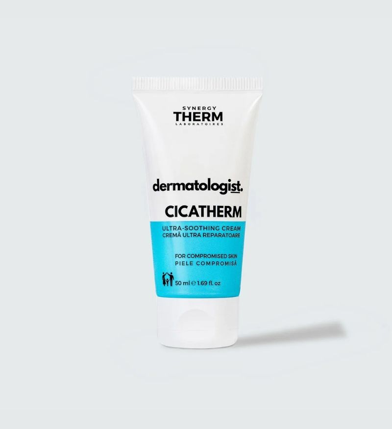 Kem phục hồi, giảm kích ứng phù hợp cho da sau xâm lấn Synergy Therm Cicatherm Ultra Soothing Cream 50ml - ST22