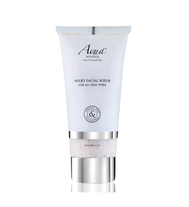 Sữa rửa mặt tẩy tế bào chết Aqua Mineral Milky Facial Scrub tuýp 180ml