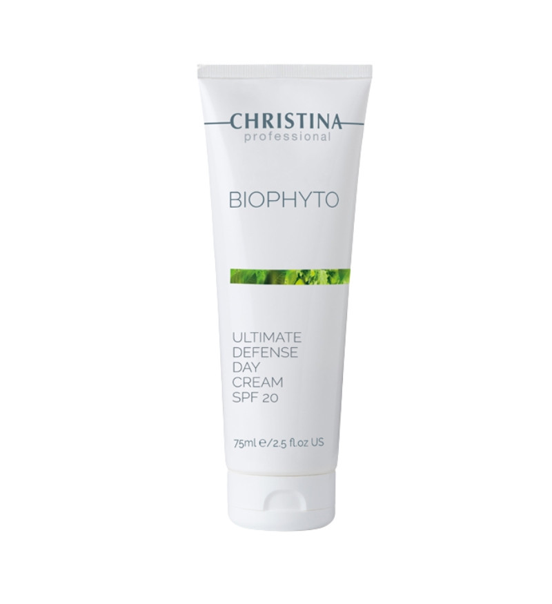 Kem chống nắng dưỡng da ban ngày Christina BioPhyto 8b Ultimate Defense Day Cream SPF 20 tuýp 75ml