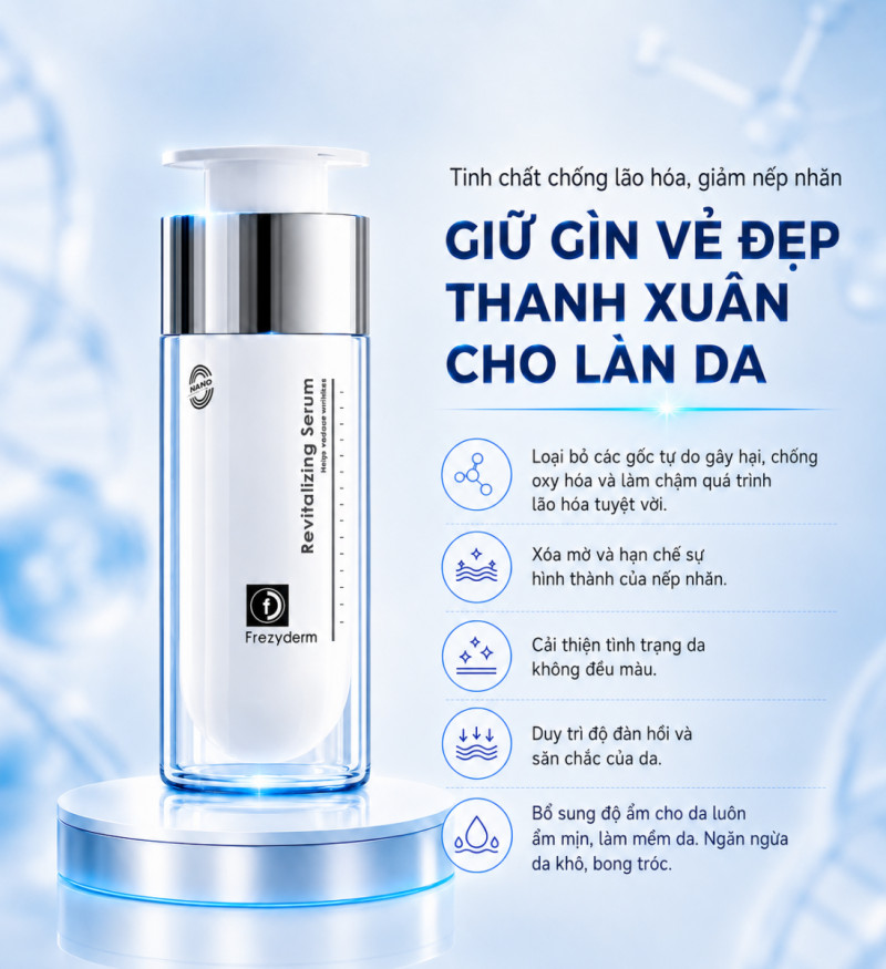 Tinh chất chống lão hóa, giảm nếp nhăn Frezyderm Revitalizing Serum 30ml