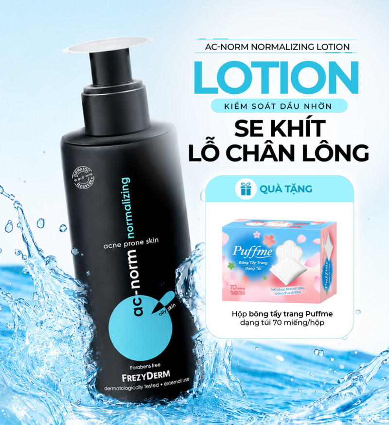 Frezyderm Ac-Norm Normalizing Lotion 200ml - Lotion chăm sóc da dầu, mụn